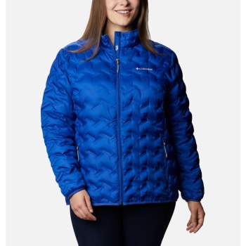 Columbia Delta Ridge Down Plus Size, Chamarras Azules Para Mujer | 943821-KUM